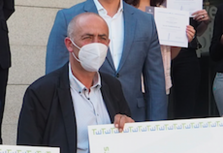 Rossendo Duró, durant la graduació del Taller d'Emprenedors de l'UdA.